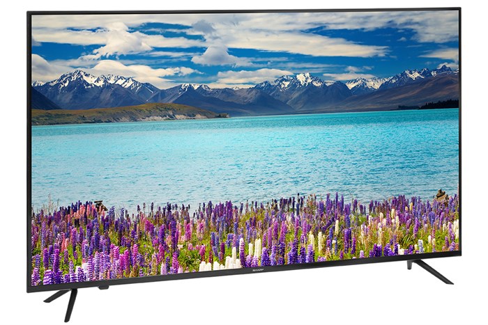 Android Tivi Sharp 4K 55 inch 4T-C55EK2X Màu Đen