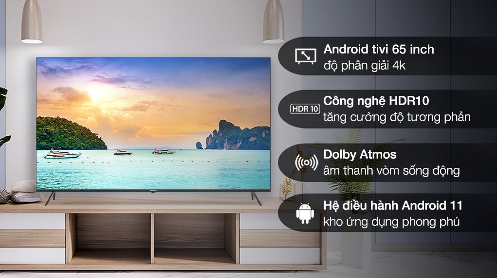 Android Tivi Sharp 4K 65 inch 4T-C65EK2X