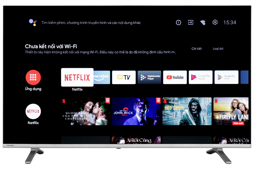 Android Tivi Toshiba 43 inch 43V35KP Màu Đen