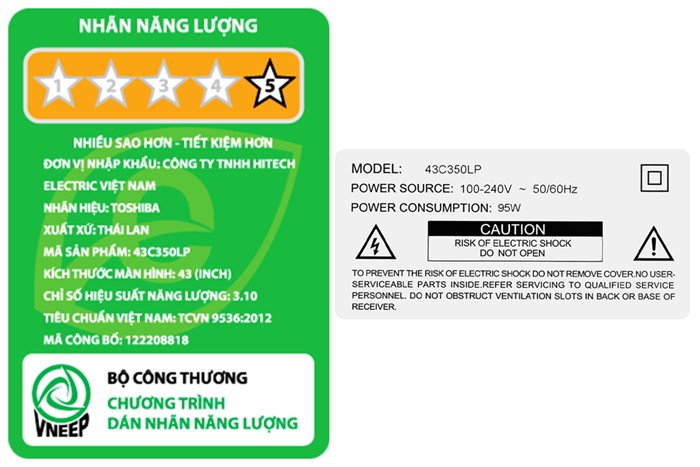 Google Tivi Toshiba 4K 43 inch 43C350LP Màu Đen