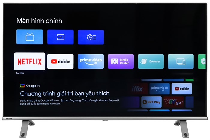Google Tivi Toshiba 4K 43 inch 43C350LP Màu Đen
