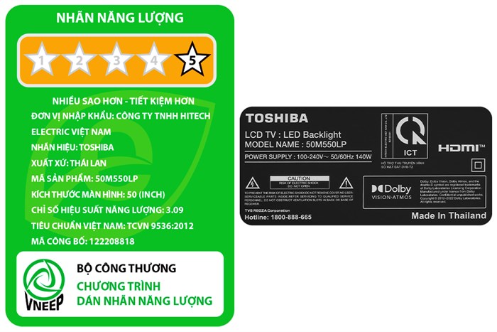 Google Tivi QLED Toshiba 4K 50 inch 50M550LP Màu Đen