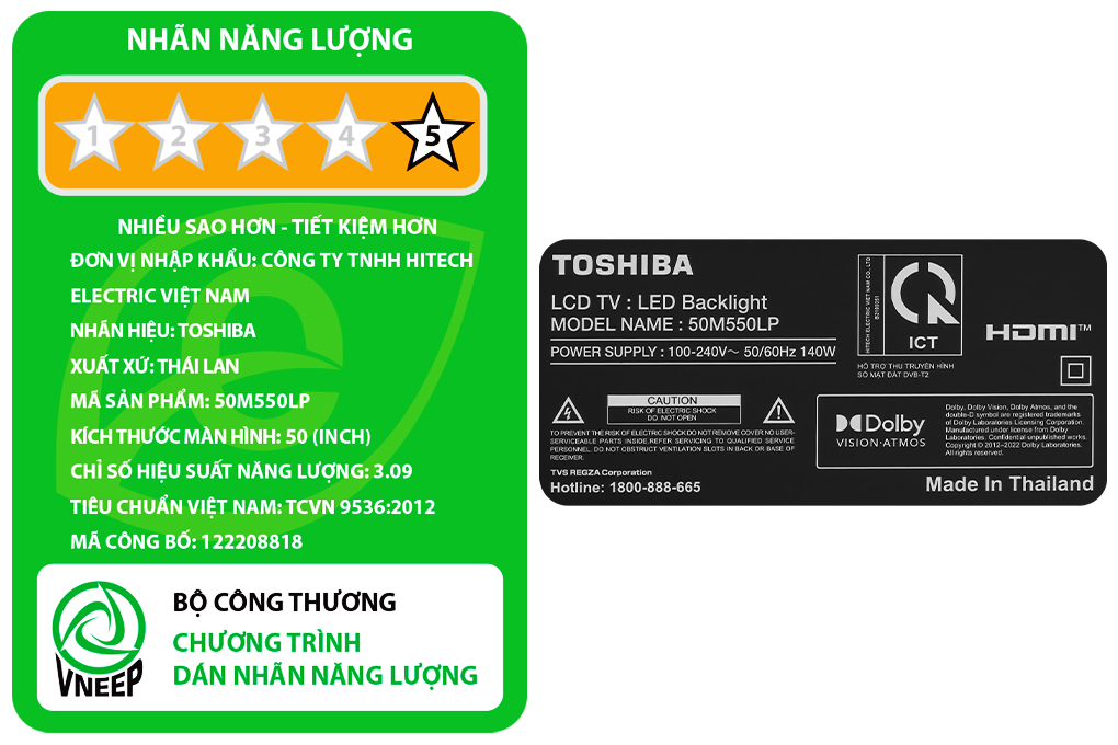 Google Tivi QLED Toshiba 4K 50 inch 50M550LP Màu Đen