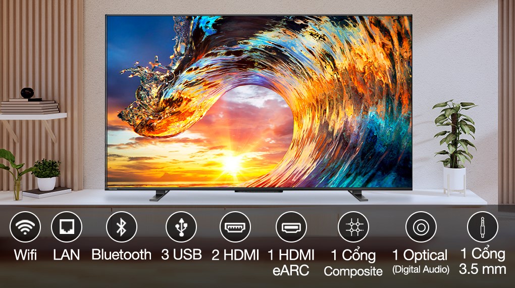Google Tivi QLED Toshiba 4K 55 inch 55M550LP - 8