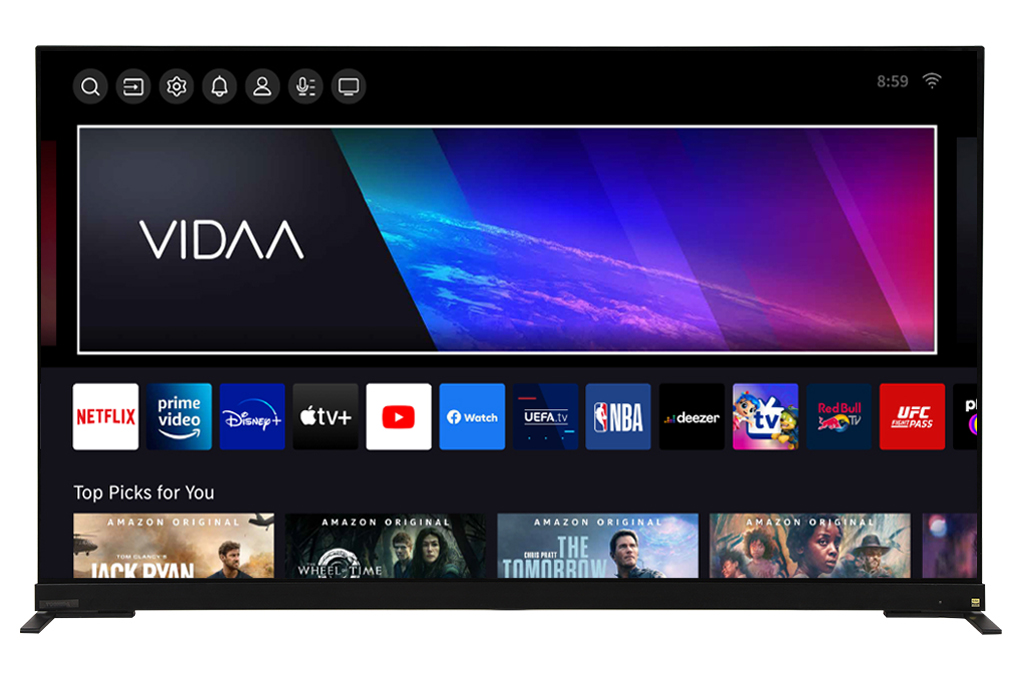 Smart Tivi OLED Toshiba 4K 55 inch 55X9900LP Màu Đen