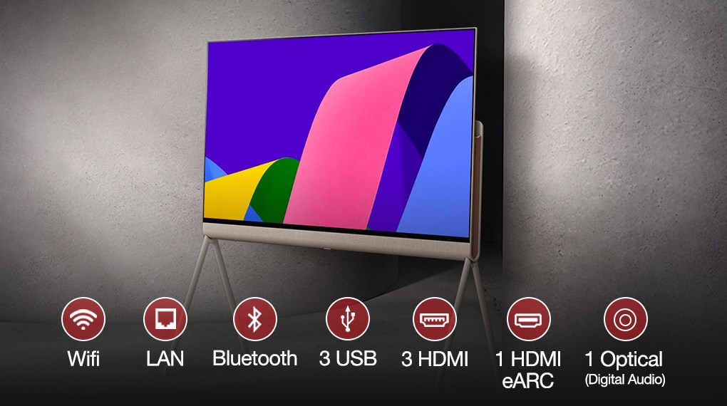 Smart Tivi OLED Evo Posé LG 4K 55 inch 55LX1QPSA