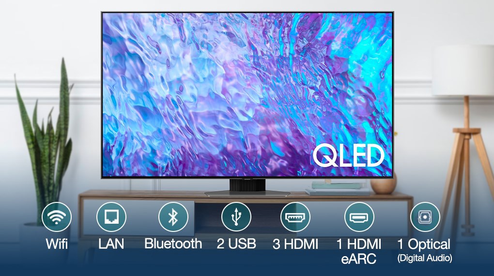 Smart Tivi QLED 4K 85 inch Samsung QA85Q80C