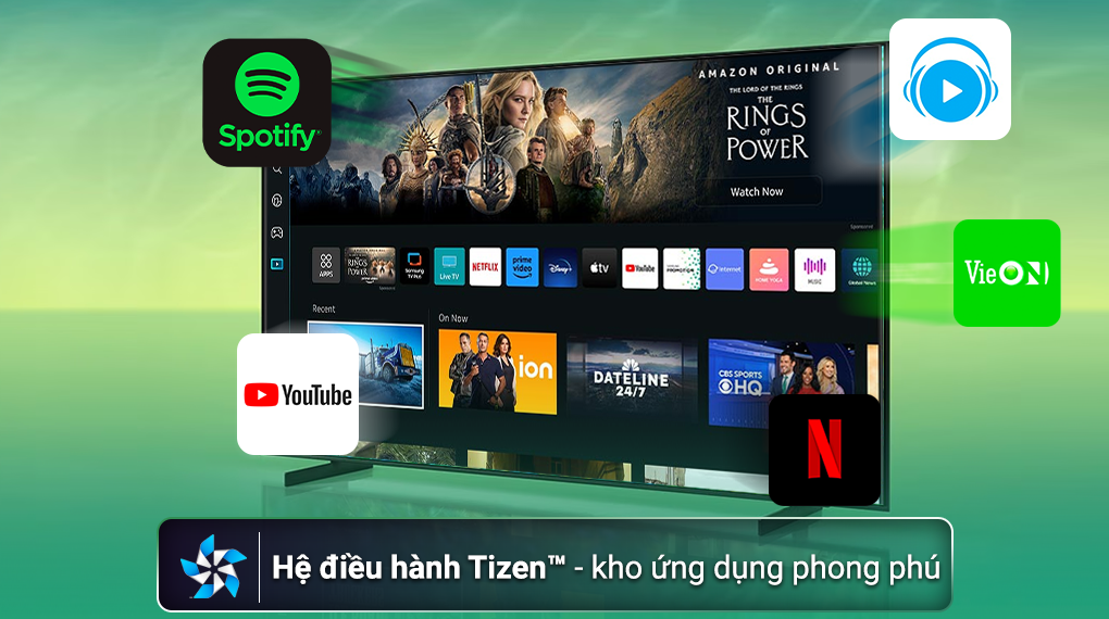 Smart TV Samsung 4K 55 inch UA55CU8000 has Tizen operating system for rich application store