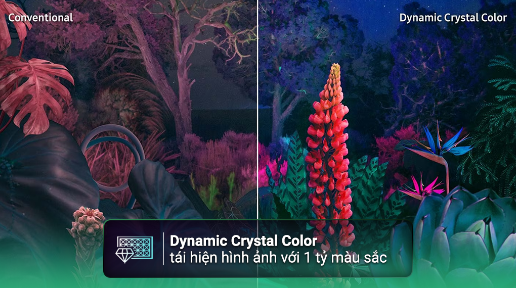 Dynamic Crystal Color technology delivers sharp images on 43-inch Samsung Smart TVs 4K UA43CU8000