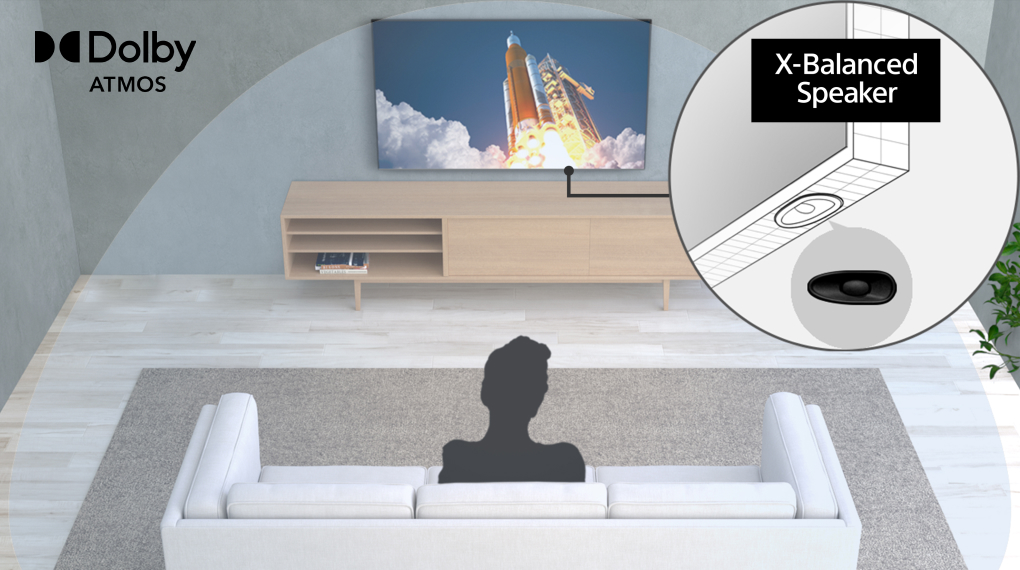 Google Tivi Sony 4K 43 inch 43X80L - X-Balanced Speaker 