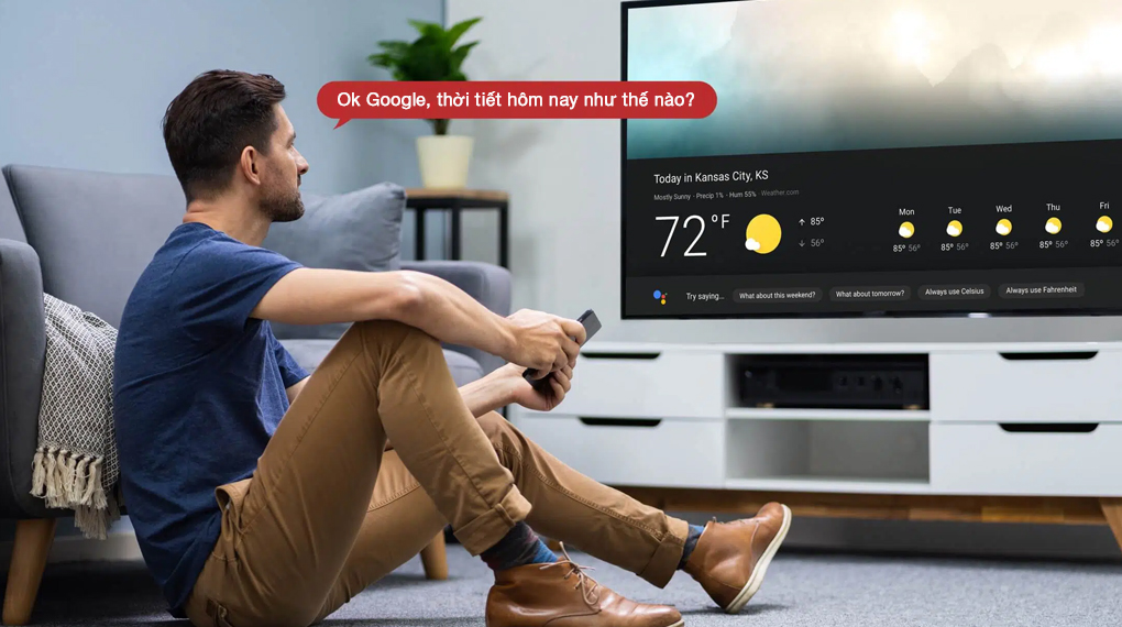 Google Tivi TCL 4K 75 inch 75P737 - Tiện ích 