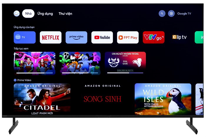 Google Tivi Sony 4K 55 inch KD-55X85L Màu Đen