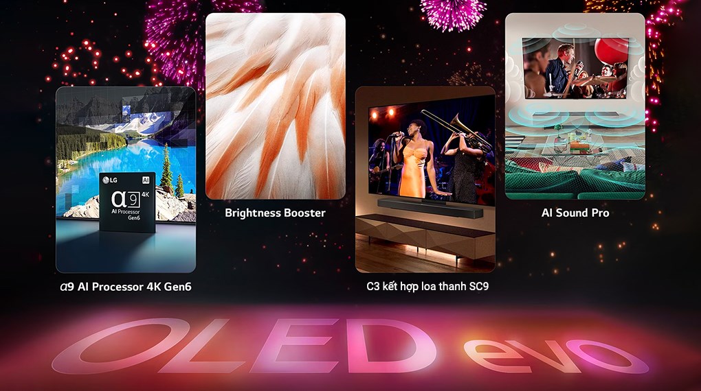 Smart Tivi OLED LG AI 4K 65 inch 65C3PSA