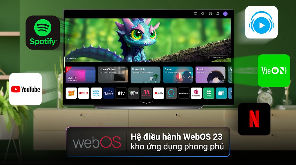 Smart Tivi OLED LG AI 4K 83 inch 83C3PSA