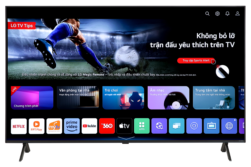 Smart Tivi QNED LG AI 4K 55 inch 55QNED80SRA Màu Đen