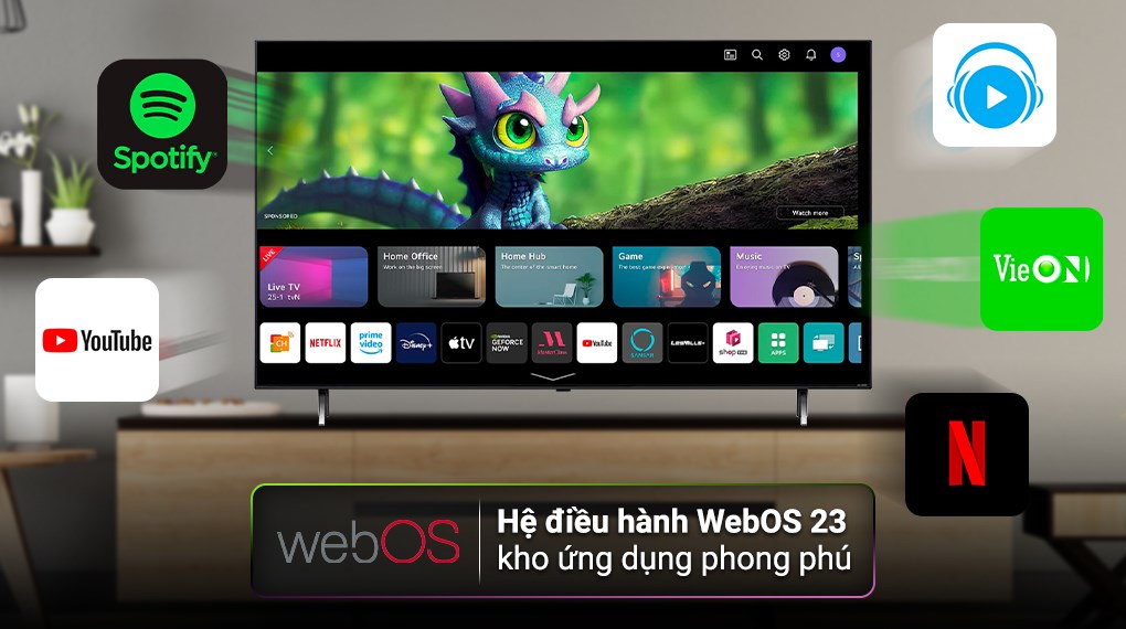 Smart Tivi QNED LG AI 4K 75 inch 75QNED80SRA