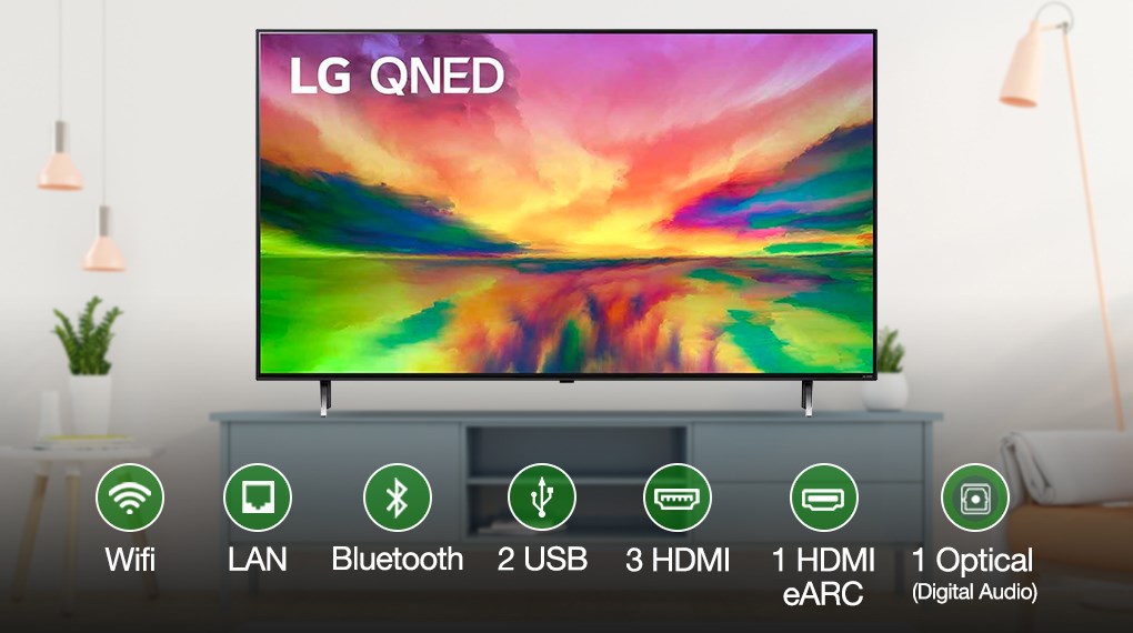 Smart Tivi QNED LG AI 4K 86 inch 86QNED80SRA