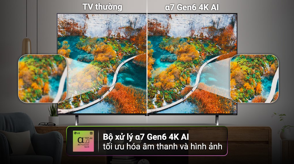 Smart Tivi QNED LG AI 4K 86 inch 86QNED80SRA