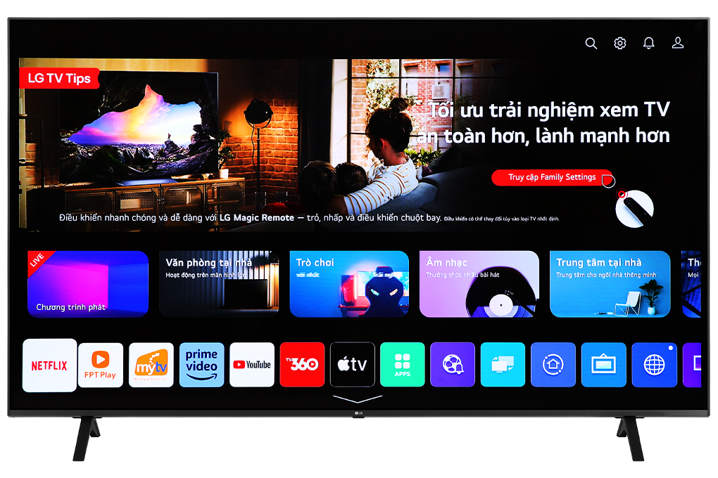 Smart Tivi LG AI 4K 65 inch 65UR7550PSC Màu Đen
