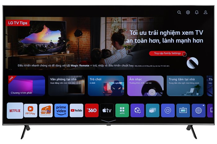 Smart Tivi LG AI 4K 75 inch 75UR9050PSK Màu Đen