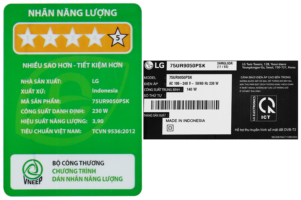 Smart Tivi LG AI 4K 75 inch 75UR9050PSK Màu Đen
