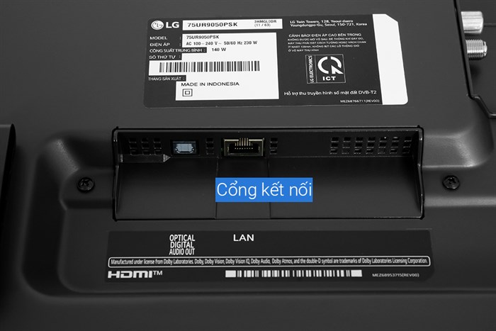 Smart Tivi LG AI 4K 75 inch 75UR9050PSK Màu Đen