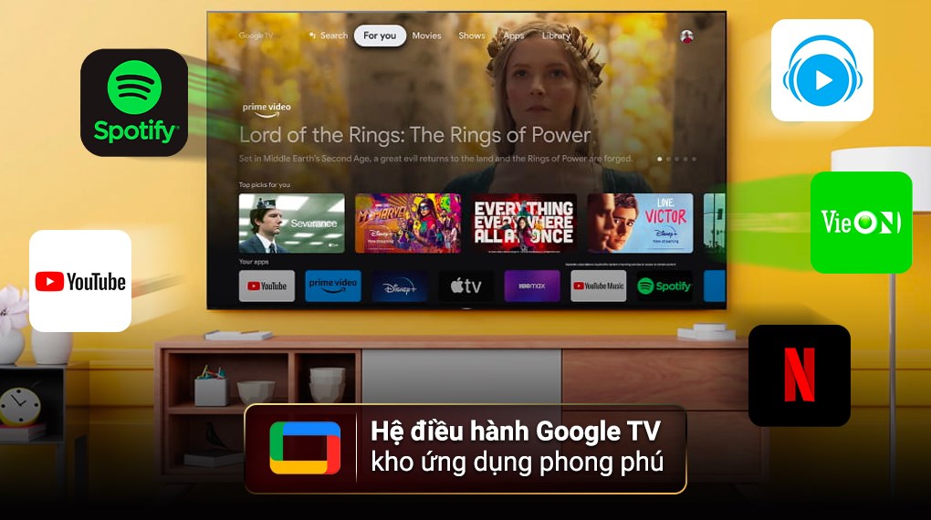 Hình ảnh Google Tivi Sony 4K 75 inch KD-75X77L