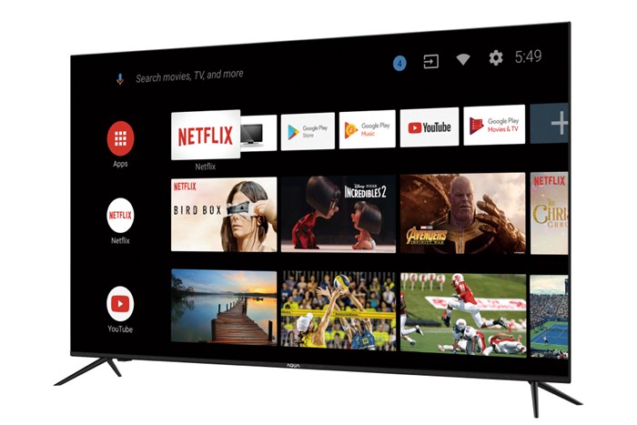 Android Tivi AQUA 32 inch LE32AQT6600G Màu Đen