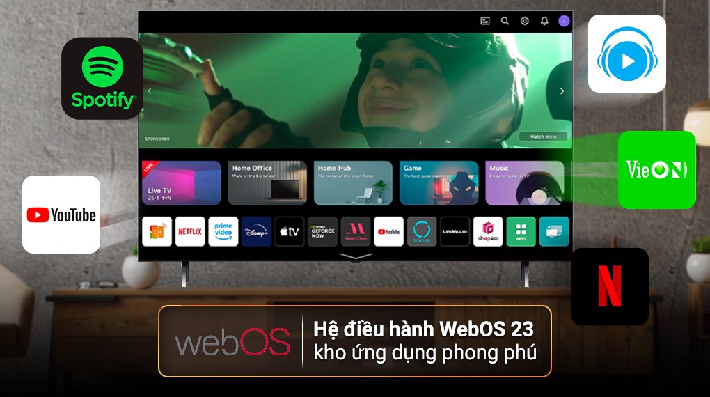 Smart Tivi QNED LG 4K 55 inch 55QNED75SRA