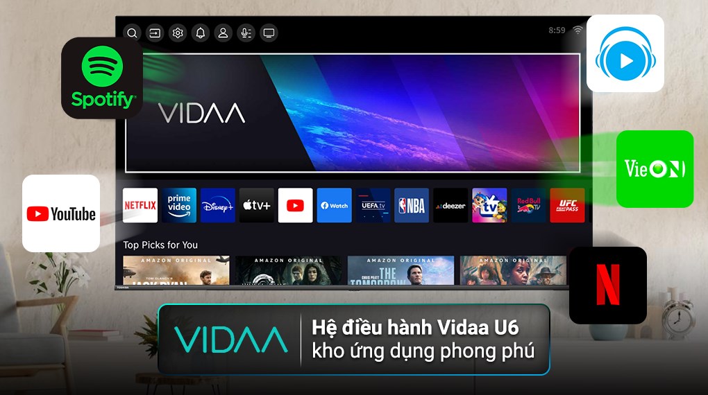 Smart Tivi Toshiba AI 4K 55 inch 55E330MP