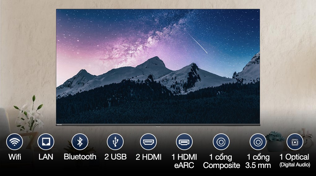 Smart Tivi Toshiba AI 4K 55 inch 55E330MP