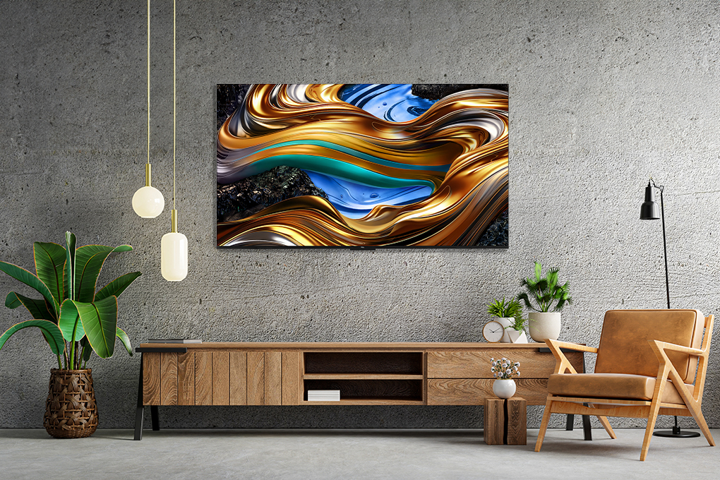 Google Tivi TCL AI 4K 55 inch 55P79B Pro Màu Đen