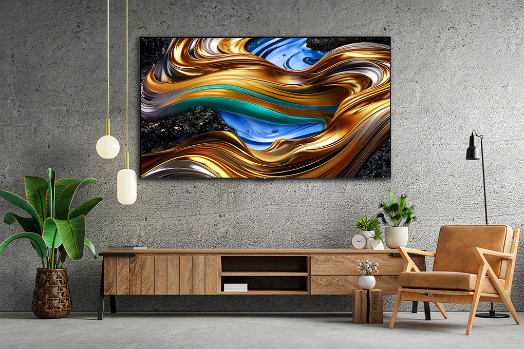 Google Tivi TCL AI 4K 65 inch 65P79B Pro Màu Đen
