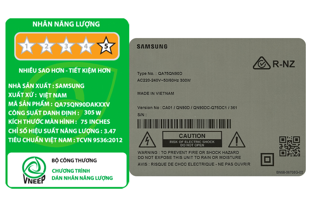 Smart Tivi Neo QLED Samsung AI 4K 75 inch QA75QN90D Màu Đen