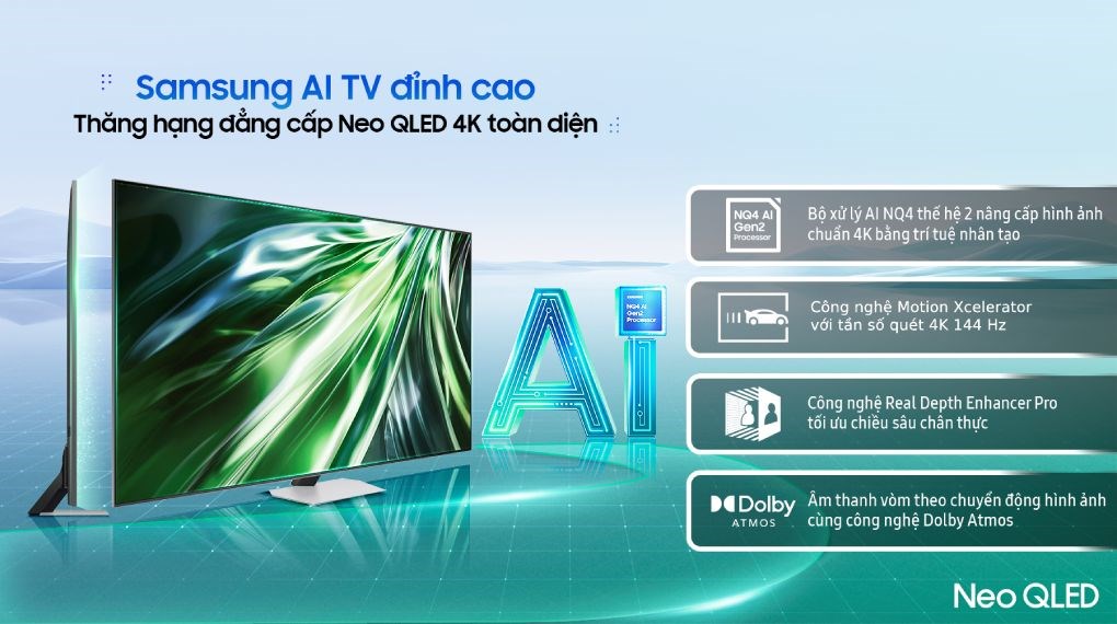 Smart Tivi Neo QLED Samsung AI 4K 55 inch QA55QN90D
