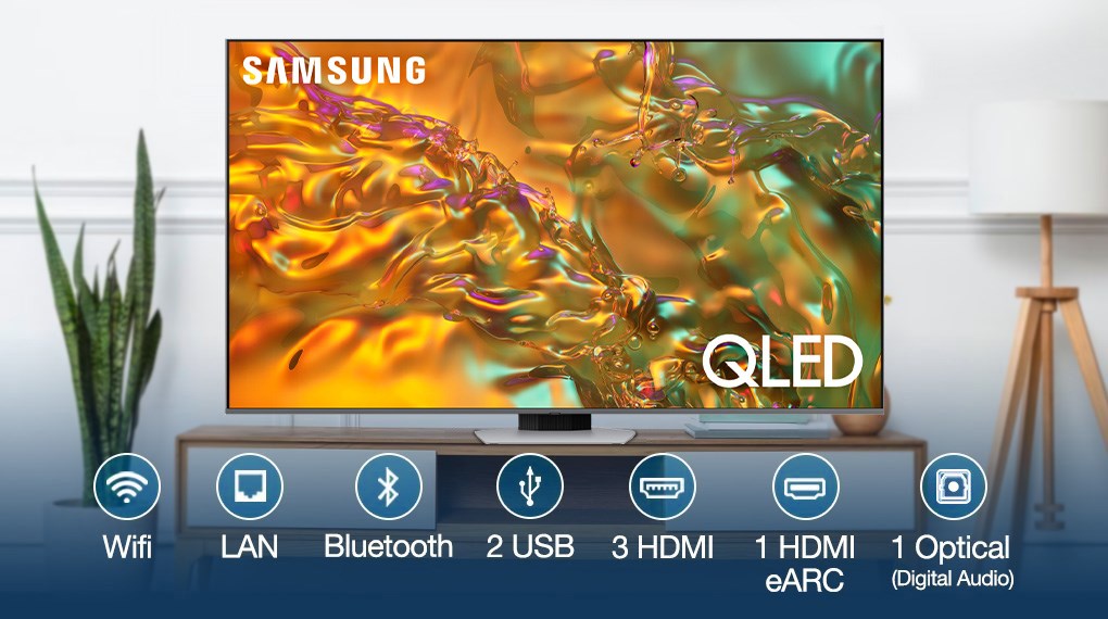 Smart Tivi QLED Samsung AI 4K 55 inch QA55Q80D