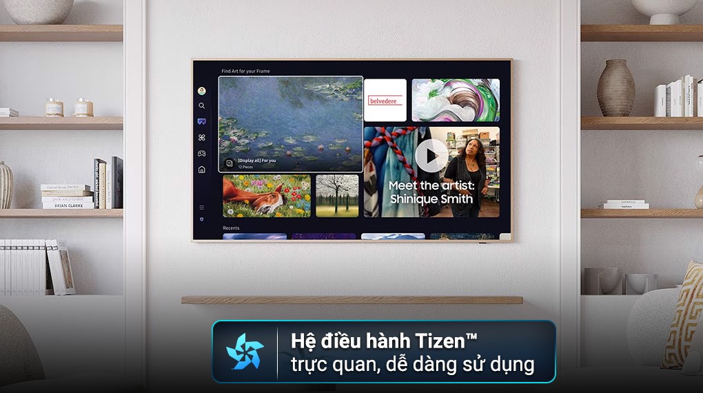 Smart Tivi Khung Tranh The Frame QLED Samsung AI 4K 75 inch QA75LS03D