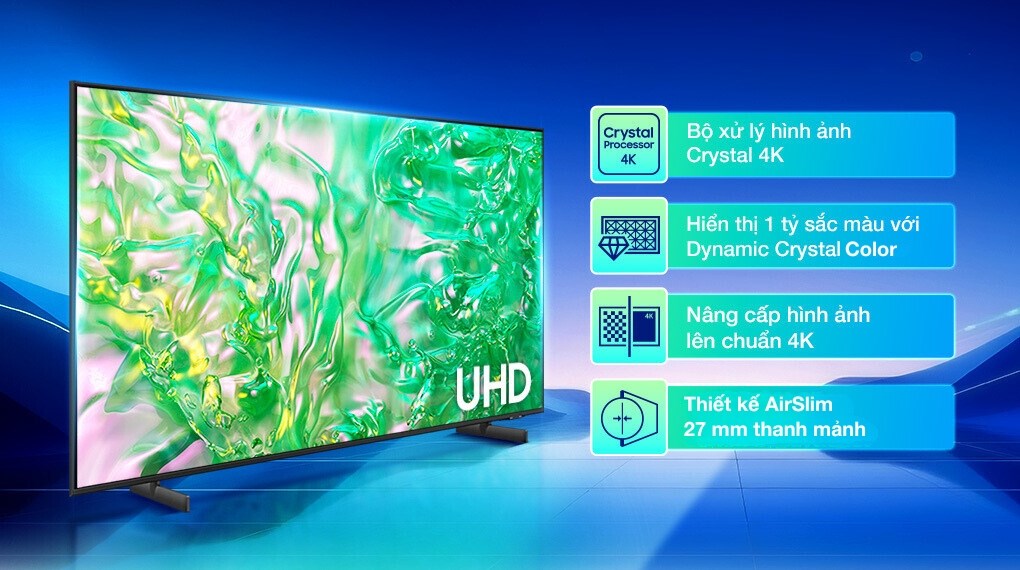 Smart Tivi Crystal UHD Samsung 4K 65 inch UA65DU8000