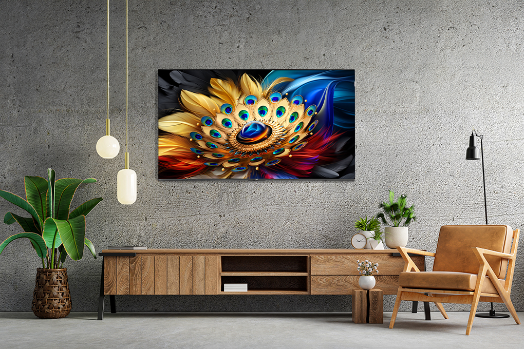Google Tivi QLED TCL 4K 55 inch 55C69B Màu Đen