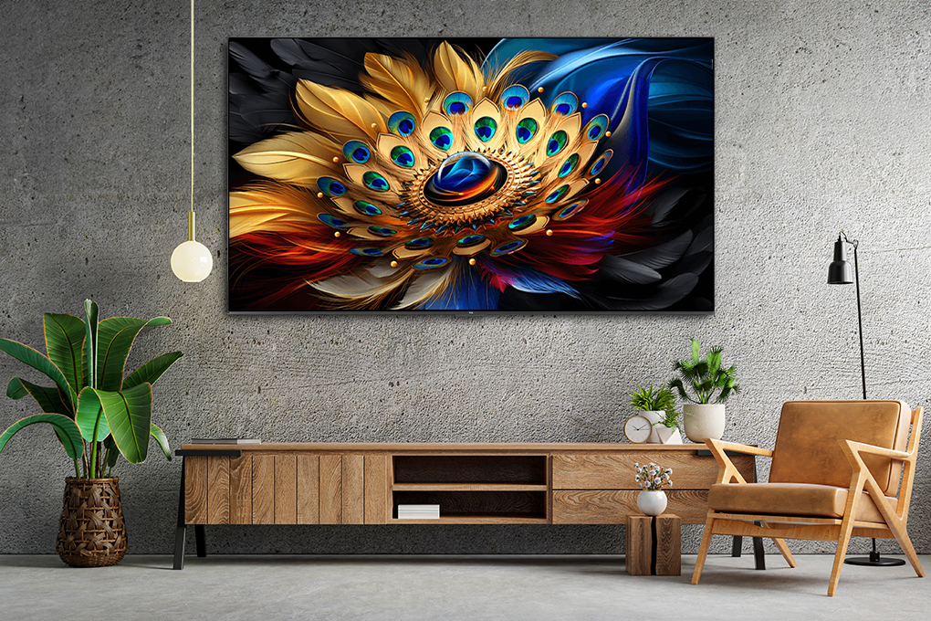 Google Tivi QLED TCL AI 4K 75 inch 75C69B Màu Đen