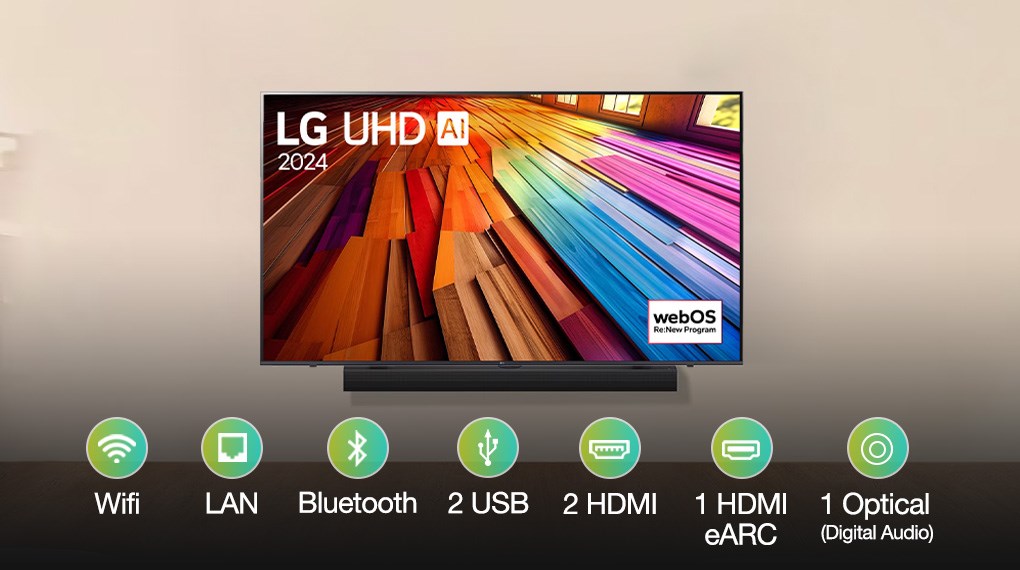 Smart Tivi LG AI 4K 43 inch 43UT8050PSB - 12