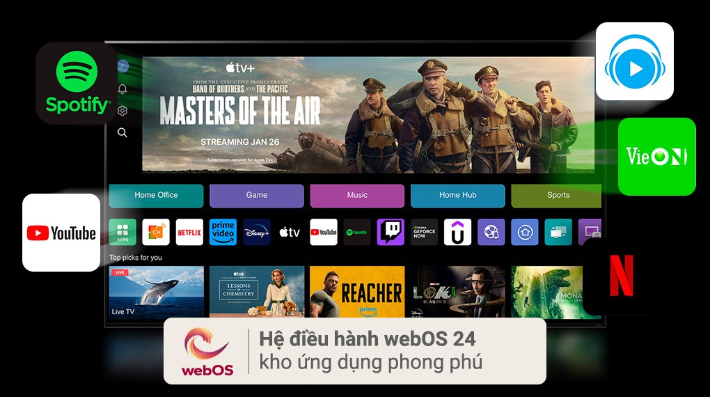 Smart Tivi QNED LG AI 4K 65 inch 65QNED86TSA