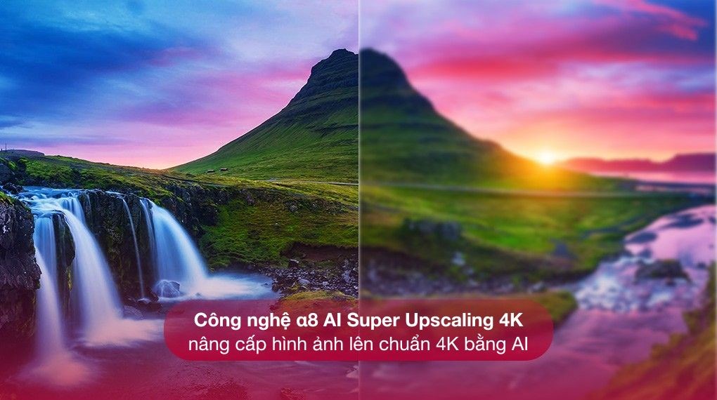 Smart Tivi NanoCell LG AI 4K 86 inch 86NANO81TSA với công nghệ 4K AI Upscaling giảm nhiễu hình ảnh, giúp tái tạo màu sắc trung thực và rõ ràng hơn