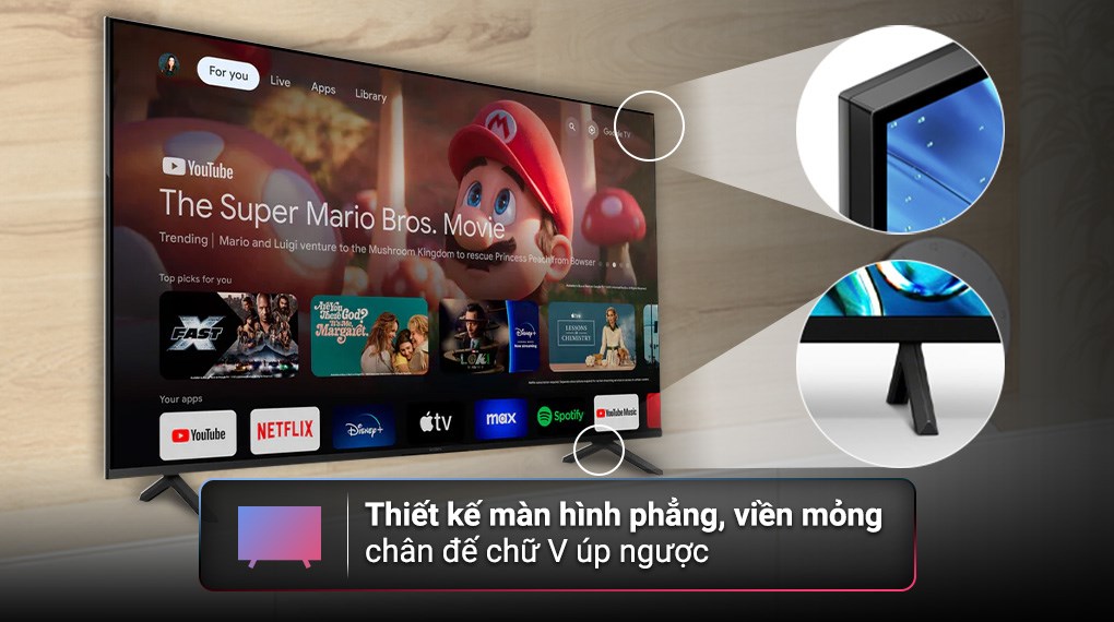 Google Tivi Sony 4K 55 inch K-55S30