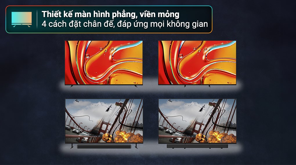 Google Tivi Mini LED Sony 4K 75 inch K-75XR70 - giá tốt, có trả góp