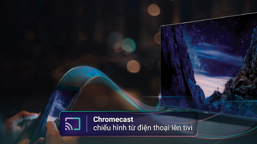 Google Tivi QLED Aqua 4K 50 inch AQT50S80EUX