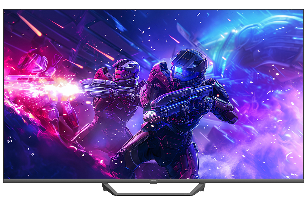 Google Tivi QLED Aqua 4K 50 inch AQT50S80EUX Màu Đen