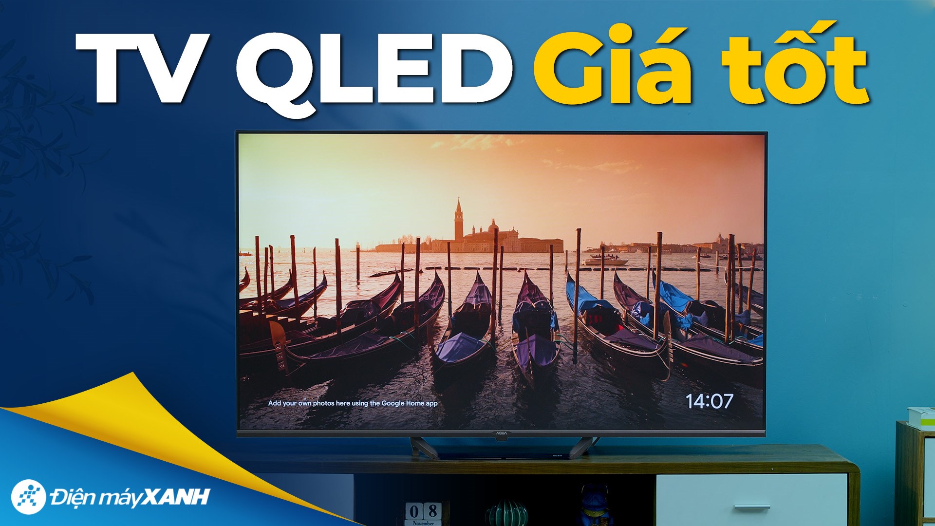 Google Tivi QLED Aqua 4K 55 inch AQT55S80EUX