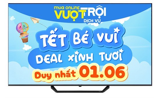 Google Tivi QLED Aqua 4K 65 inch AQT65S80EUX