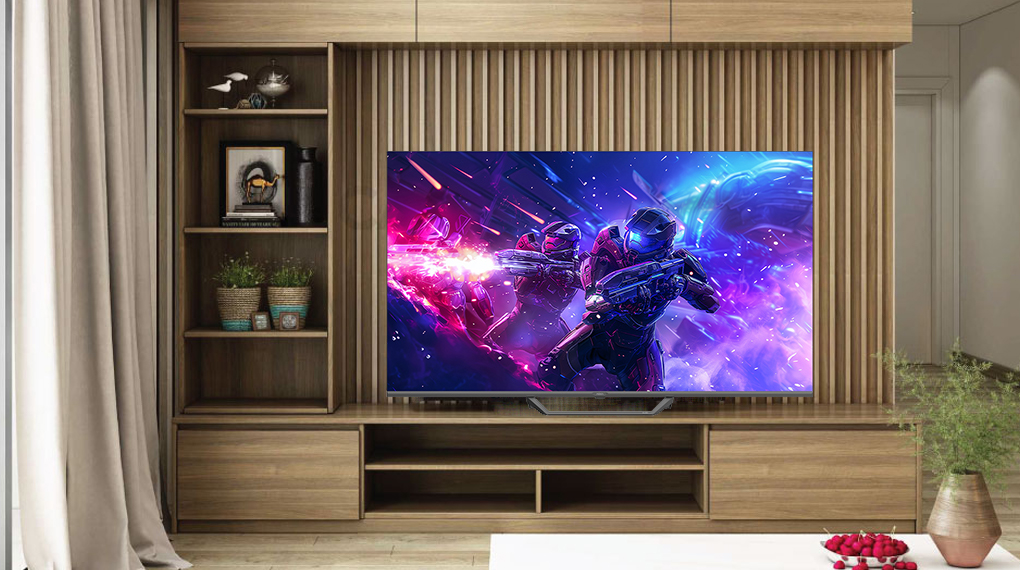 Google Tivi QLED Aqua 4K 65 inch AQT65S80EUX - Thiết kế